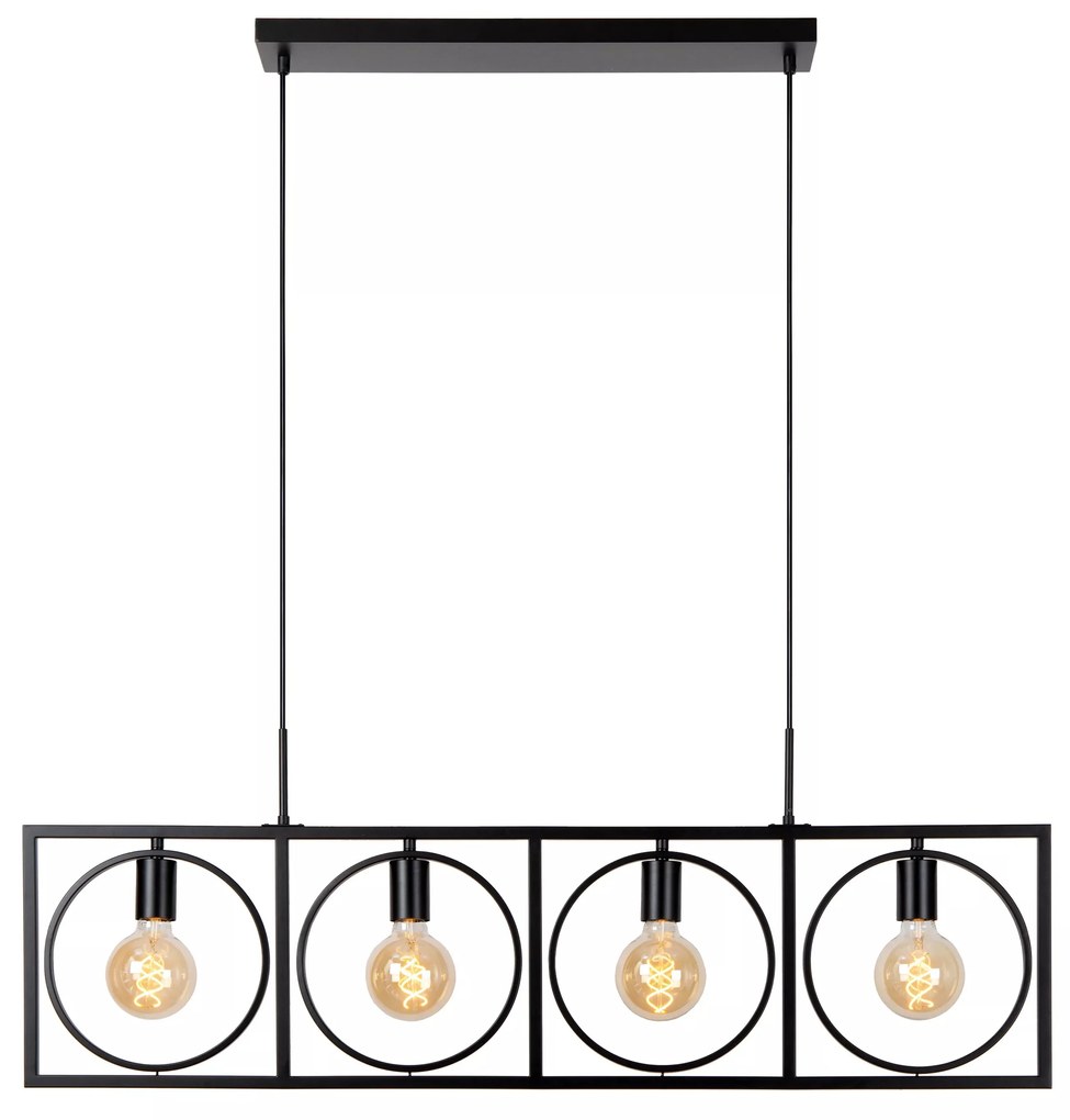 Φωτιστικό Κρεμαστό Lucide 00427-04-30 SUUS Μαύρο Ματ (Black Mat)