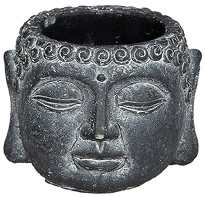 Κασπώ Βούδας 07.168503A Φ11,5cm Dark Grey Τσιμέντο