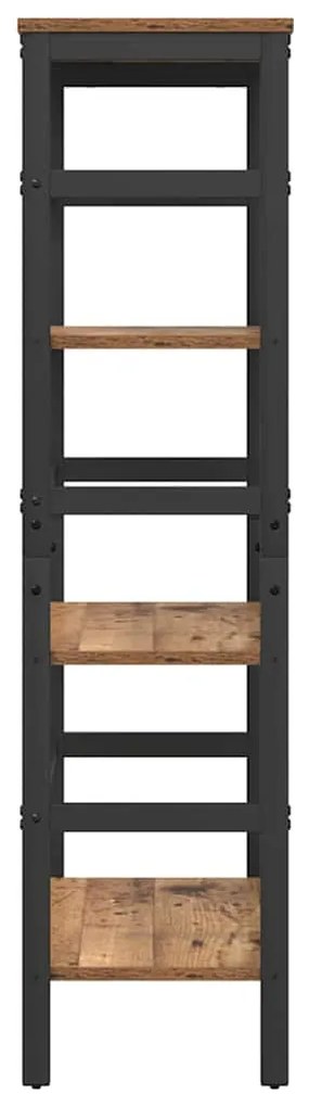 vidaXL Ράφι Βιβλίων Παλιό Ξύλο 60 x 29,5 x 115 εκ Επεξεργασμένο ξύλο