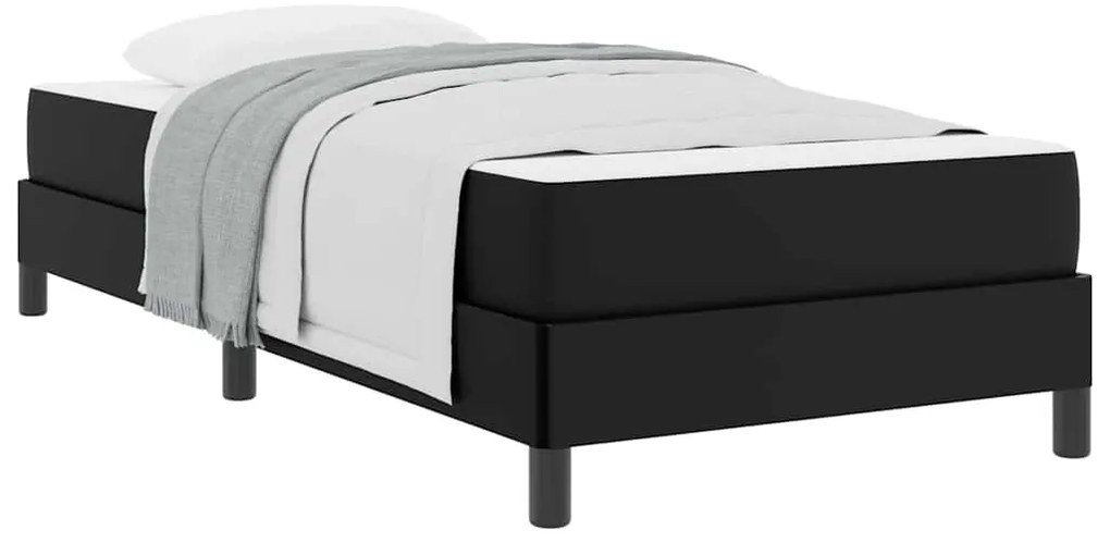 vidaXL Σκελετός Κρεβατιού με στρώμα Μαύρο 100 x 200 cm ύφασμα