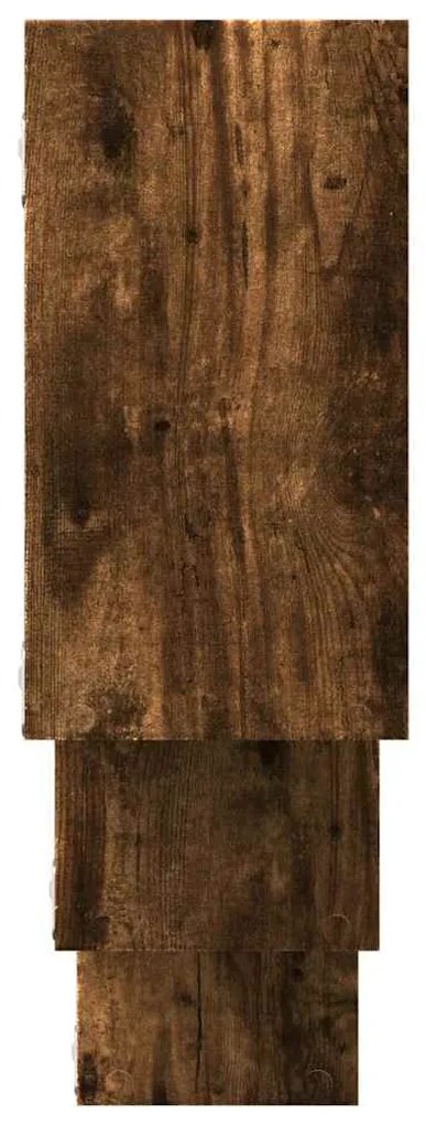 Ράφι τοίχου Καπνιστή βελανιδιά 159x18x66 cm Κατασκευασμένο ξύλο - Καφέ