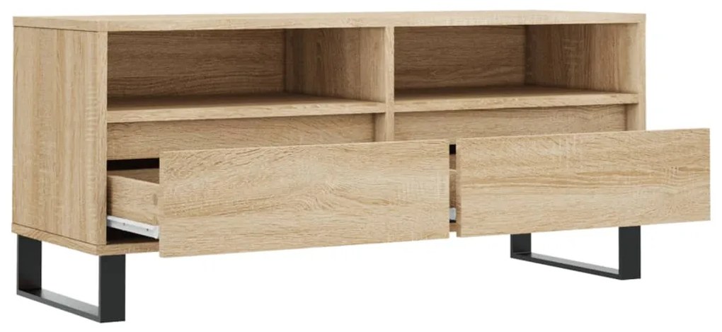 vidaXL Έπιπλο Τηλεόρασης Sonoma Δρυς 100 x 34,5 x 44,5 εκ. Επεξ. Ξύλο