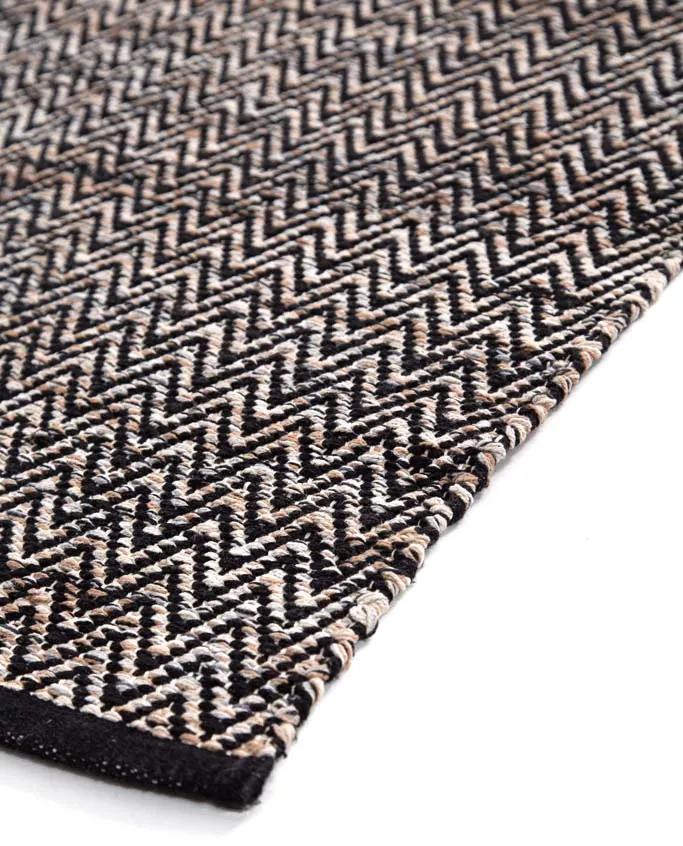 Χαλί Urban Cotton Kilim Venza Black Royal Carpet - 160 x 230 cm - 15URBVEB.160230