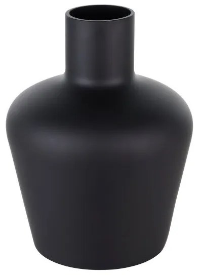 Βάζο Γυάλινο Μαύρο Σατέν 32cm Samuntai 421369 Eglo 421369