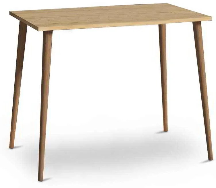 Τραπέζι Fiona Megapap από μελαμίνη χρώμα oak 90x55x75εκ.