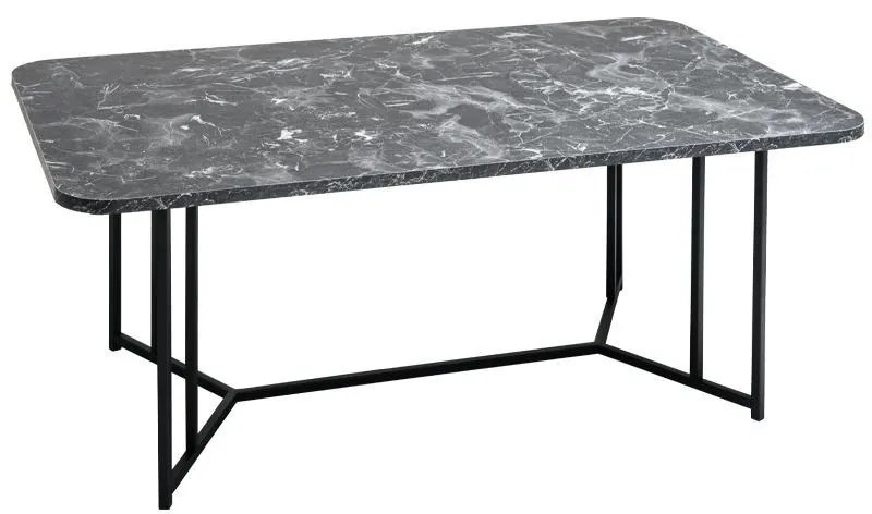 Τραπεζάκι σαλονιού Fylliana Diamond Black Marble 115x68x45 εκ. 115x68x45 εκ.