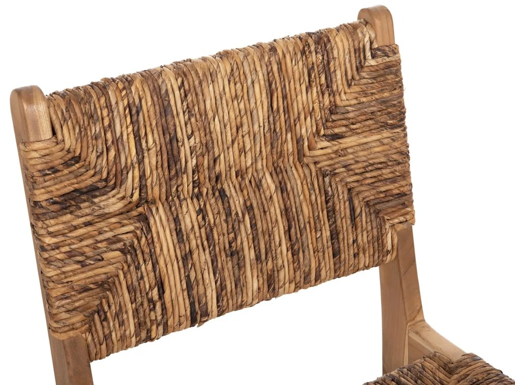 Καρέκλα C9399.11 Ξύλο Teak με Ψάθινη πλάτη και κάθισμα σε Φυσικό 51x60,5x88Yεκ. 51x60.5x88 εκ.