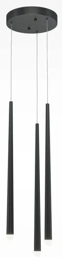 Κρεμαστό Φωτιστικό Οροφής LED 19W Μαύρο 3000K-4000K Cascade MOD132PL-L18BK Maytoni-MOD132PL-L18BK-Μαύρο MOD132PL-L18BK