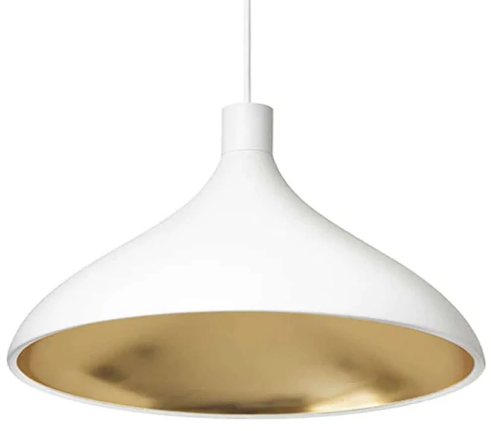 Φωτιστικό Οροφής Swell Single W 10304 41x25cm Dim E26 1050lm 13W 3000K White-Brass Pablo Designs