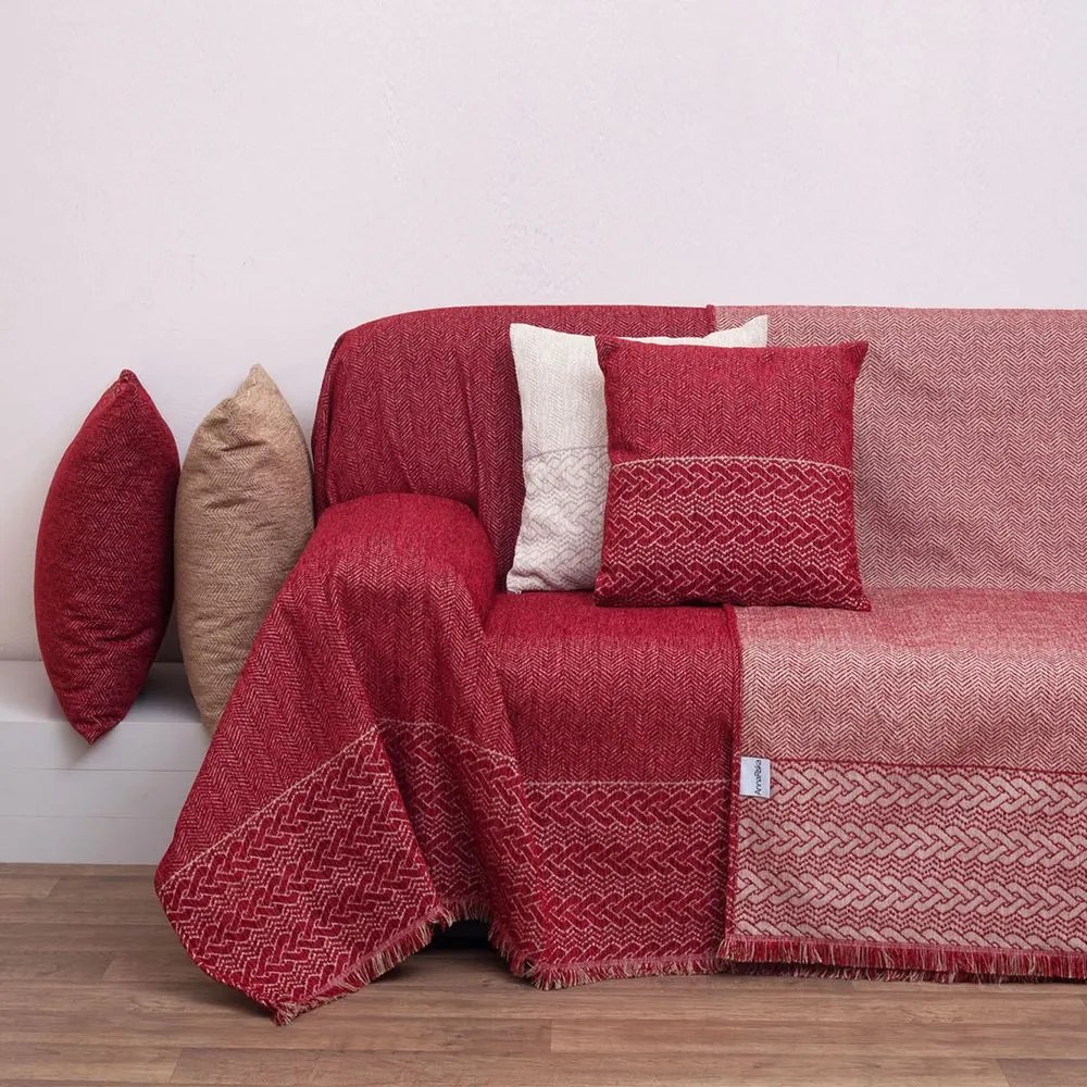 Ριχτάρι 1446 Red Anna Riska Two-seater 180x240cm Chenille