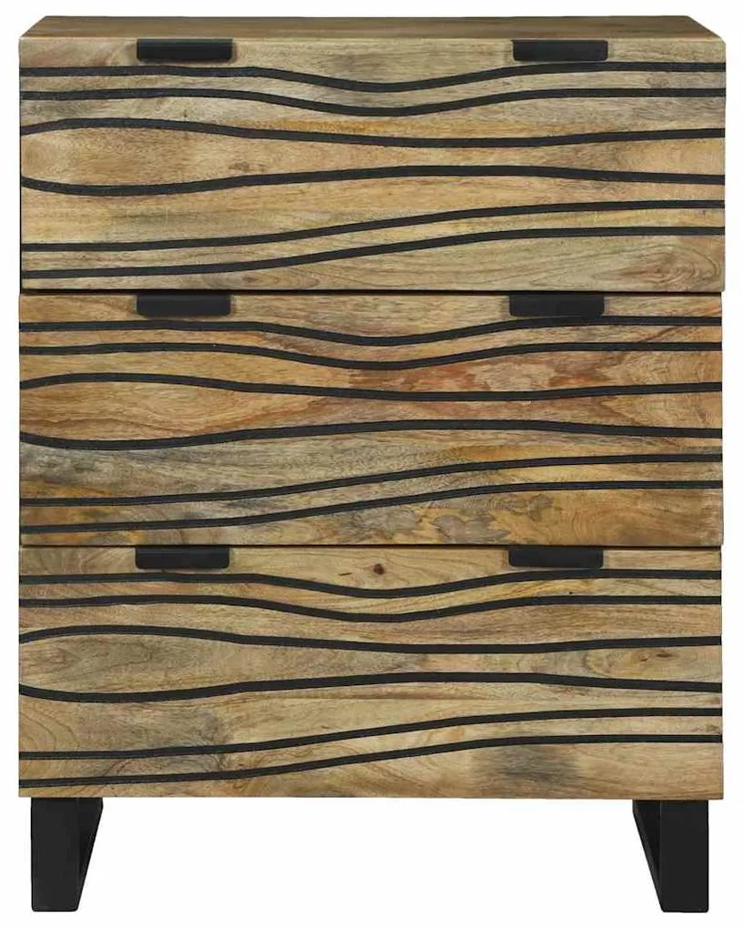 vidaXL Πλαϊνό γραφείο Καφέ 60 x 33.5 x 75 εκ. Μασίφ ξύλο μάνγκο