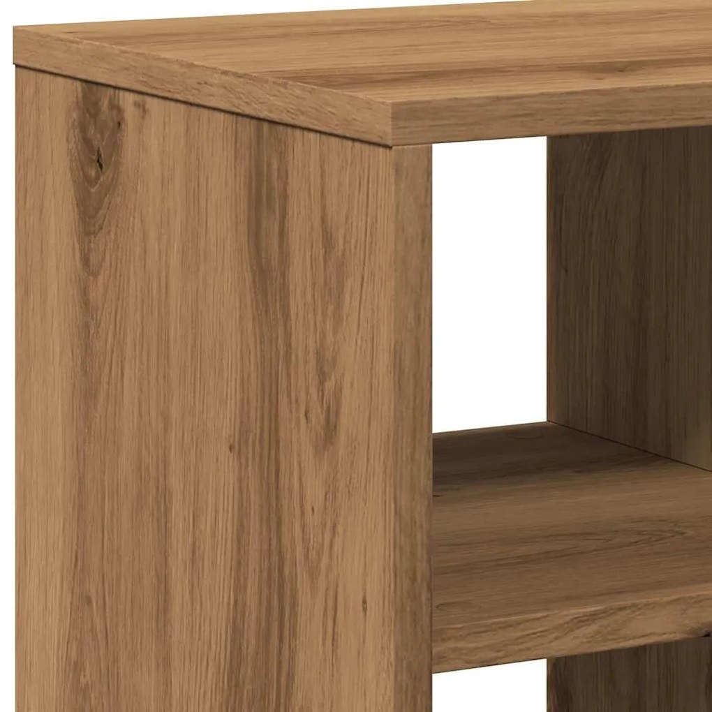 Side Table Artisan Oak 50x30x50 cm Κατασκευασμένο ξύλο - Καφέ