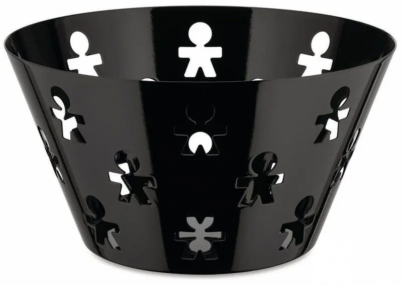 Φρουτιέρα Girotondo AKK05 B Φ23x12,2cm Μεταλλική Black Alessi Metal