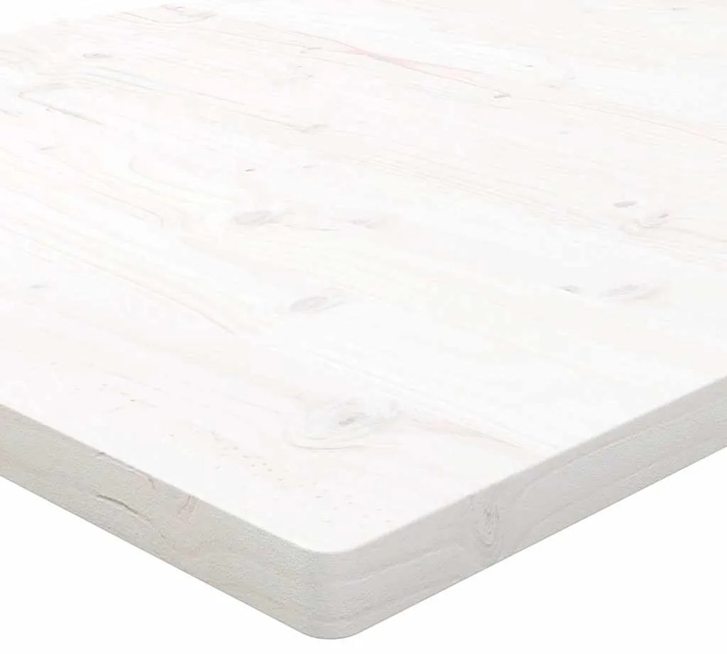 vidaXL Επιφάνεια Γραφείου Λευκή 110x55x2,5 εκ. από Μασίφ Ξύλο Πεύκου