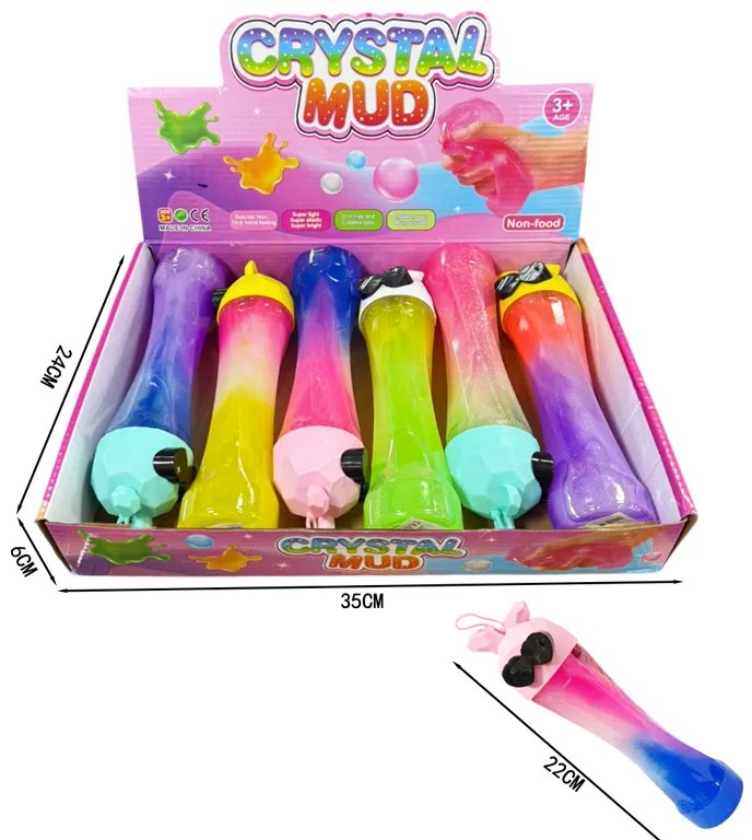 Παιχνίδι χλαπάτσα 6 τμχ - Crystal Mud 6pcs
