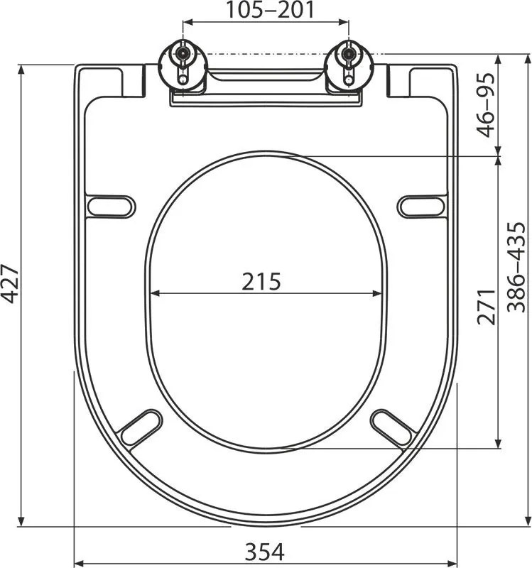 Κάλλυμα WC Duroplast Soft close Alca Plast Simple I