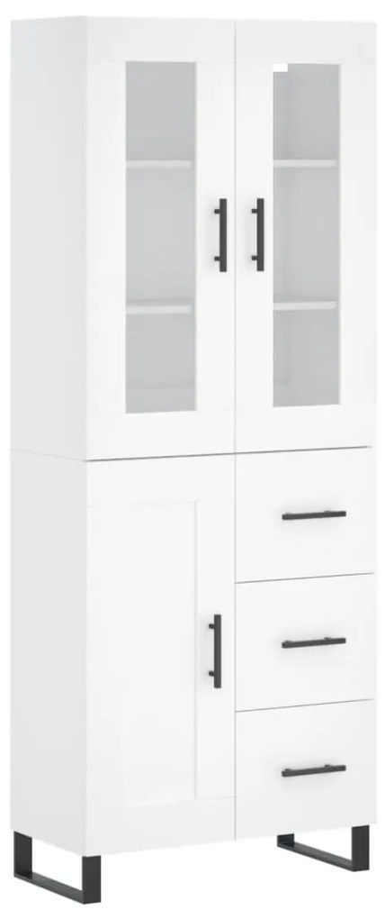 vidaXL Ντουλάπι Λευκό 69,5x34x180 εκ. από Επεξεργασμένο Ξύλο