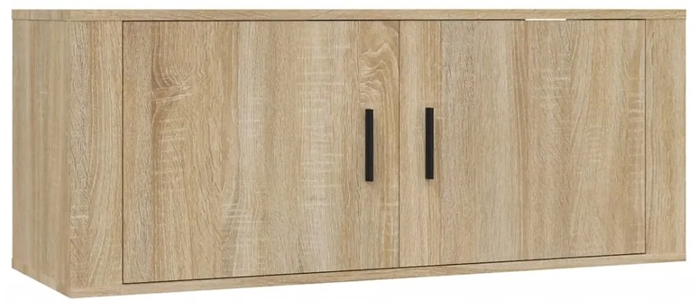 vidaXL Έπιπλο Τηλεόρασης Επιτοίχιο Sonoma Δρυς 100 x 34,5 x40  εκ.