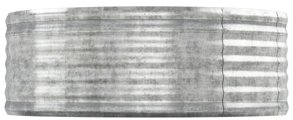 vidaXL Ζαρντινιέρα Ασημί 544x100x36 εκ. Ατσάλι με Ηλεκτρ. Βαφή Πούδρας