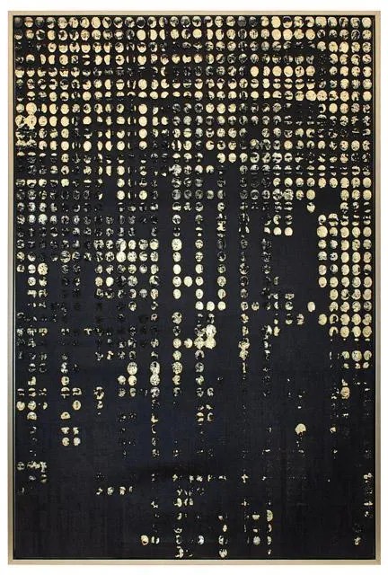 Πίνακας σε Καμβά FL247328 Fylliana με Πλαστικό Πλαίσιο σε Χρυσό και Μαύρο 80x4x120εκ.