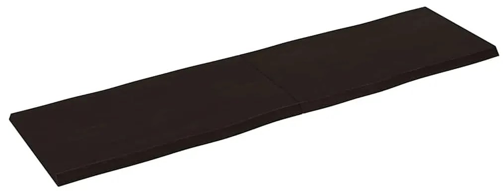 vidaXL Επιφ Τραπεζιού Αν Καφέ 180x50x(2-4)εκ.Ακατέργ. Μασίφ Ξύλο Δρυός