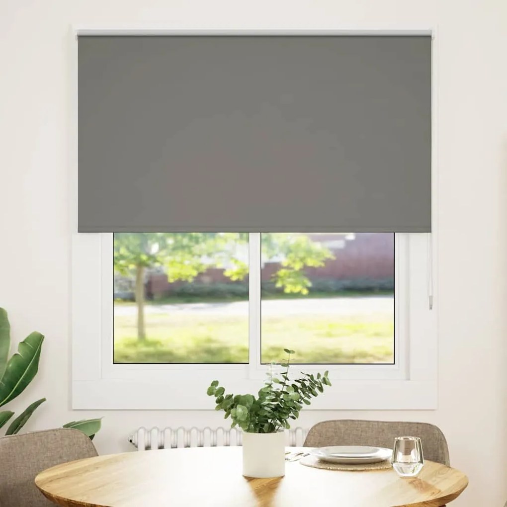 Roller Blind Blackout γκρί 130x150 cm Πλάτος υφάσματος 126,6cm - Γκρι