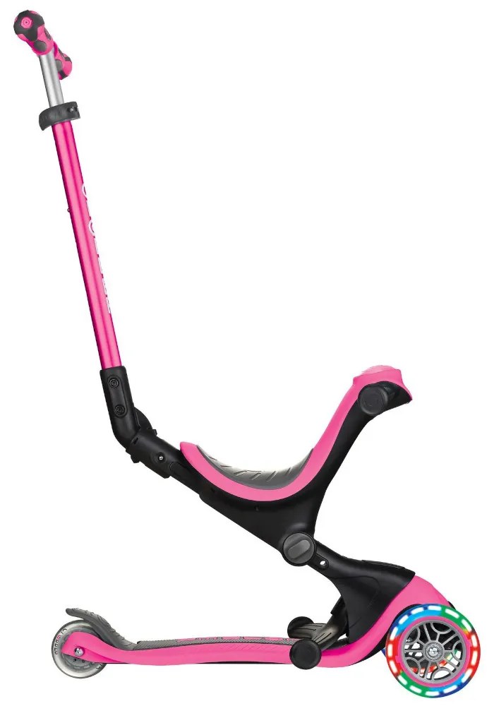 Globber Scooter Go Up Deluxe Lights Deep Pink