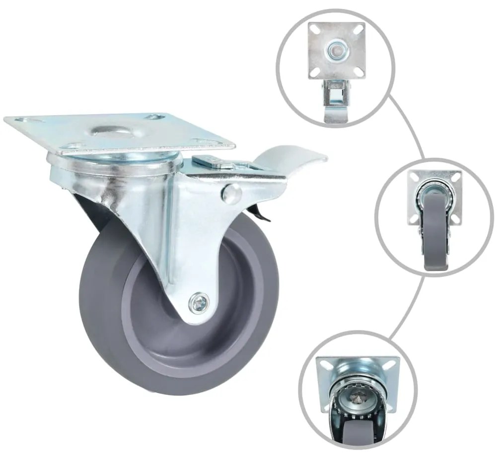 vidaXL Ρόδες Περιστρεφόμενες 32 τεμ. 75 χιλ.