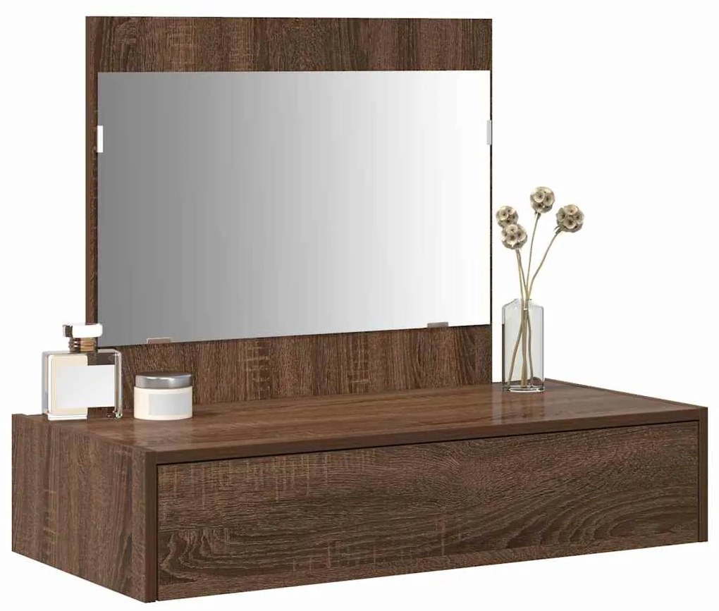 vidaXL Τραπέζι περιποίησης Καφέ 83 x 40 x 70 εκ Επεξεργασμένο ξύλο
