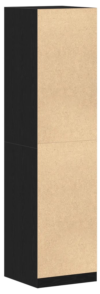 vidaXL Ντουλάπα  Μαύρης Δρυς 50x50x200 εκ σε Επεξεργασμένο Ξύλο