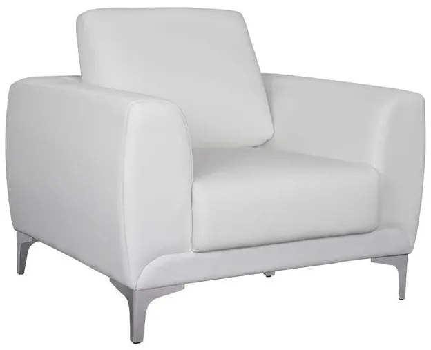 Πολυθρόνα KENZIE C3121.12 με PU Λευκό 89x81x81 εκ. 89x81x81 εκ.