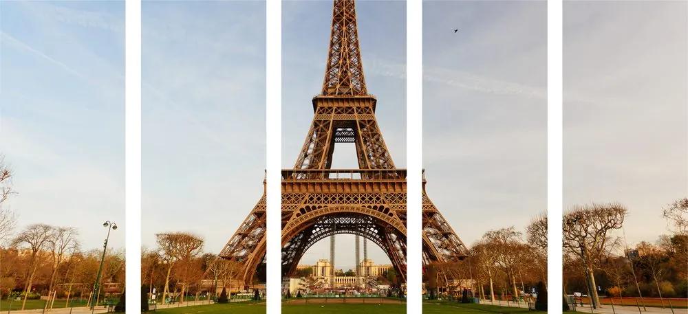 Εικόνα 5 τμημάτων διάσημος πύργος του Άιφελ - 100x50