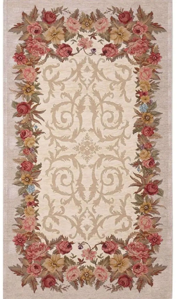 Χαλί Canvas Aubuson 822 J Beige-Multi Royal Carpet 75X250cm