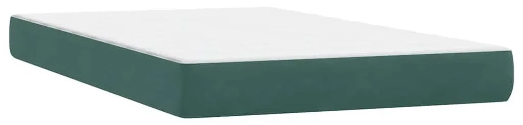 BOX SPRING ΚΡΕΒΑΤΙ ΜΕ ΣΤΡΩΜΑ ΣΚΟΥΡΟ ΠΡΑΣΙΝΟ 120X220CM ΒΕΛΟΥΔΙΝΟ 3316350