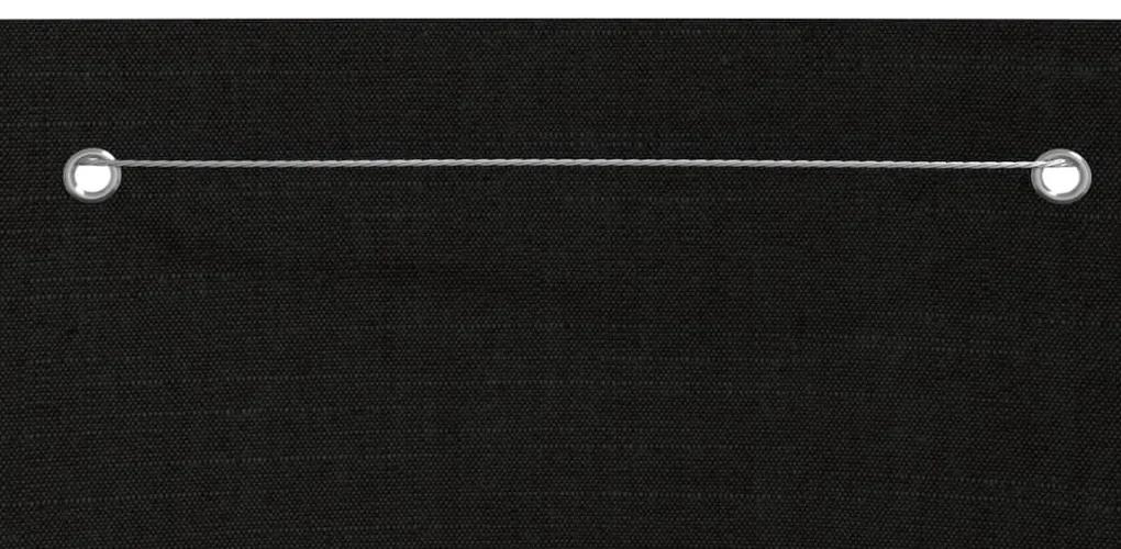vidaXL Διαχωριστικό Βεράντας Μαύρο 120 x 240 εκ. Ύφασμα Oxford