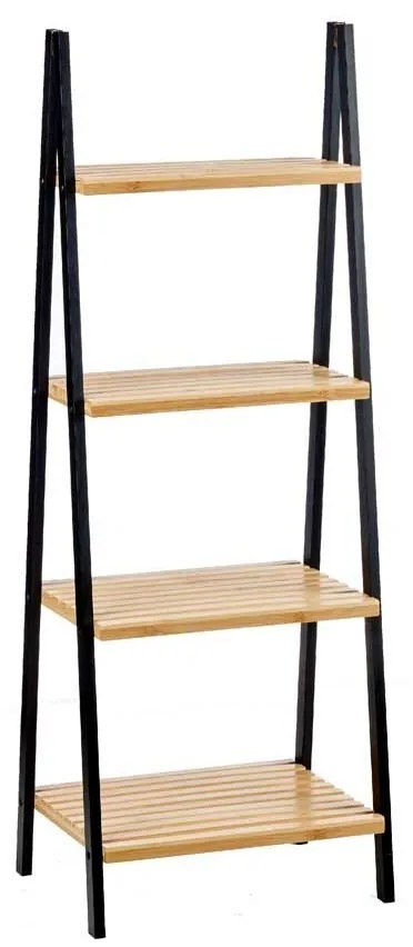 Ράφια Μπάνιου Berilo Μαύρο Φυσικό 40 x 109,3 x 30 cm