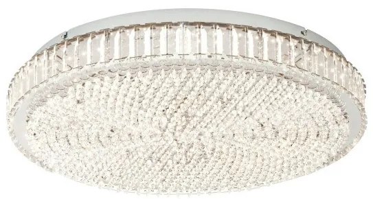 Πλαφονιέρα Φωτιστικό Οροφής LED 23,5W Χρώμιο Κρύσταλλο Dimmable Balparda 39746 Eglo-39746-Χρώμιο 39746