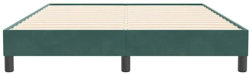 BOX SPRING ΚΡΕΒΑΤΙ ΧΩΡΙΣ ΣΤΡΩΜΑ ΣΚΟΥΡΟ ΠΡΑΣΙΝΟ ΒΕΛΟΥΔΙΝΟ 3315834