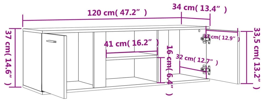 ΈΠΙΠΛΟ ΤΗΛΕΟΡΑΣΗΣ ΓΚΡΙ SONOMA 120 X 34 X 37 ΕΚ. ΑΠΟ ΜΟΡΙΟΣΑΝΙΔΑ 833557