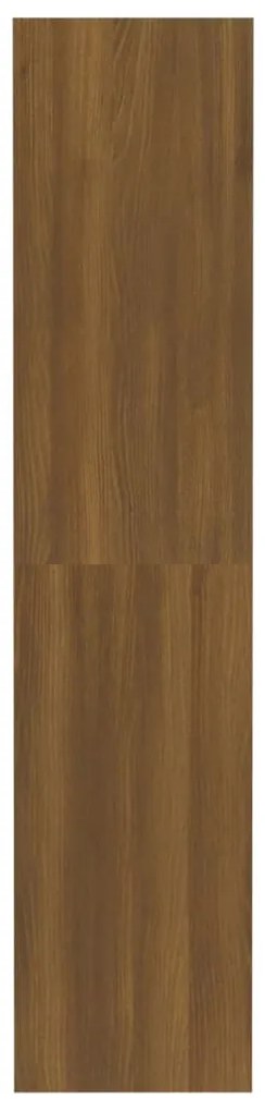 vidaXL Βιβλιοθήκη/Διαχωρ. Χώρου Καφέ Δρυς 80x30x135 εκ. Επεξεργ. Ξύλο