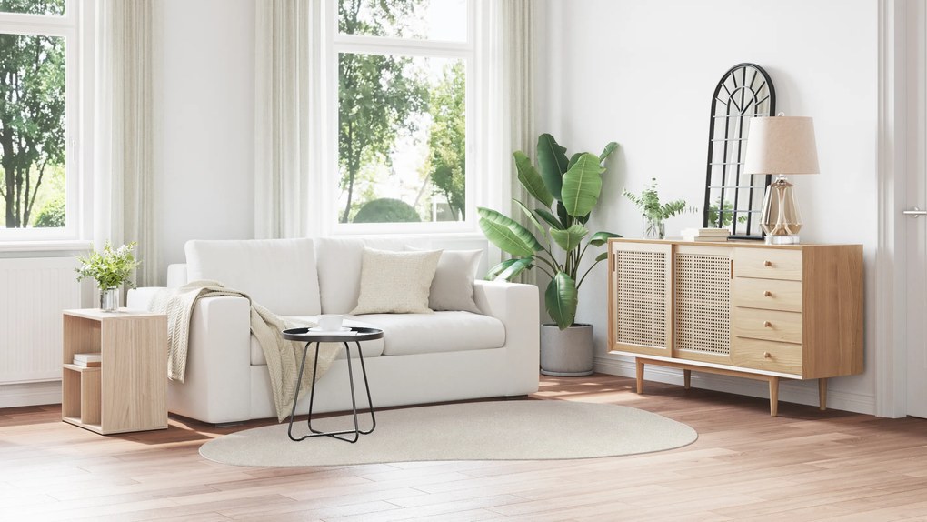 vidaXL Χαλί Άμμος 160 x 230 cm Μαλλί