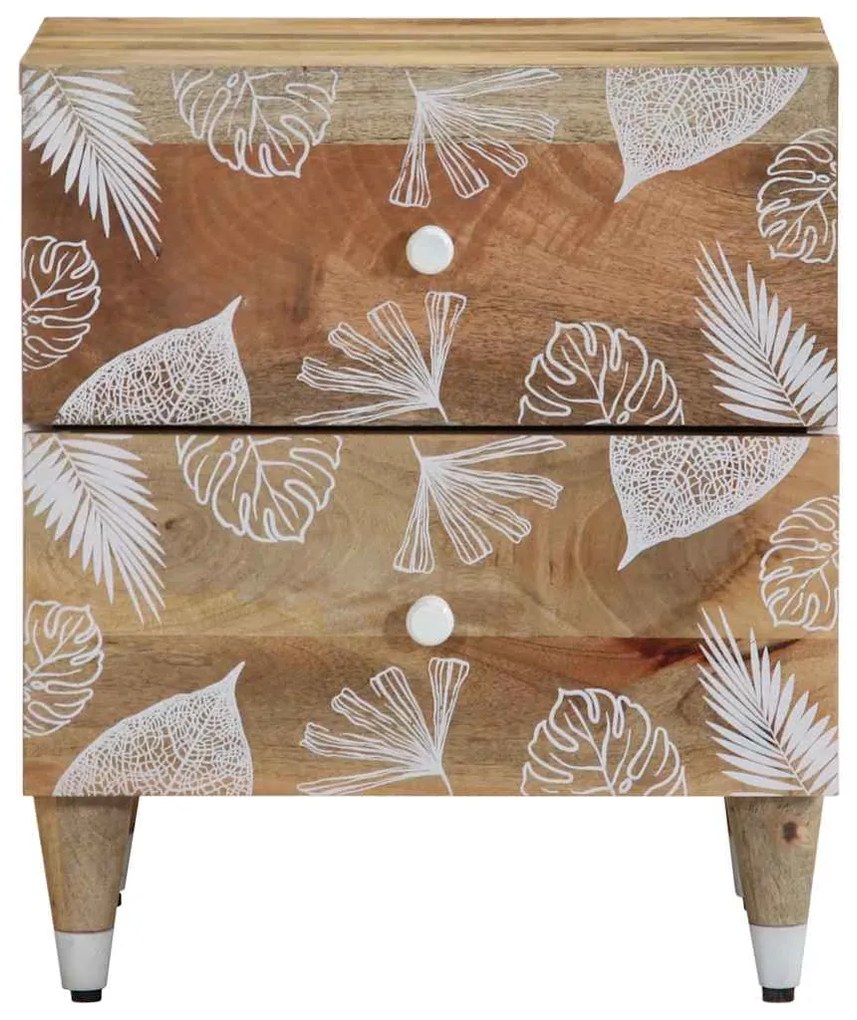 vidaXL Κομοδίνο 40x33,5x46 cm μασίφ ξύλο Mango