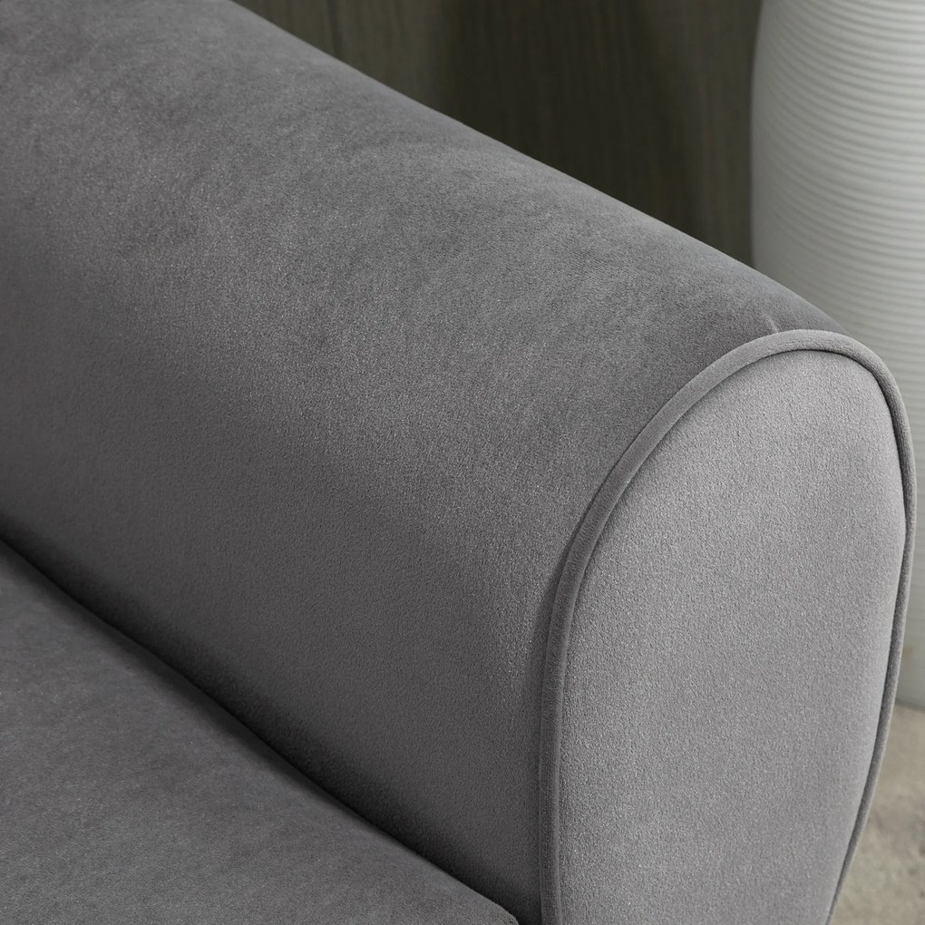 HOMCOM Πάγκος με αποθηκευτικό χώρο και μπράτσα, σκαμπό-κουτί για διάδρομο, υπνοδωμάτιο, σαλόνι, 118 x 42 x 66 εκ., σκούρο γκρι