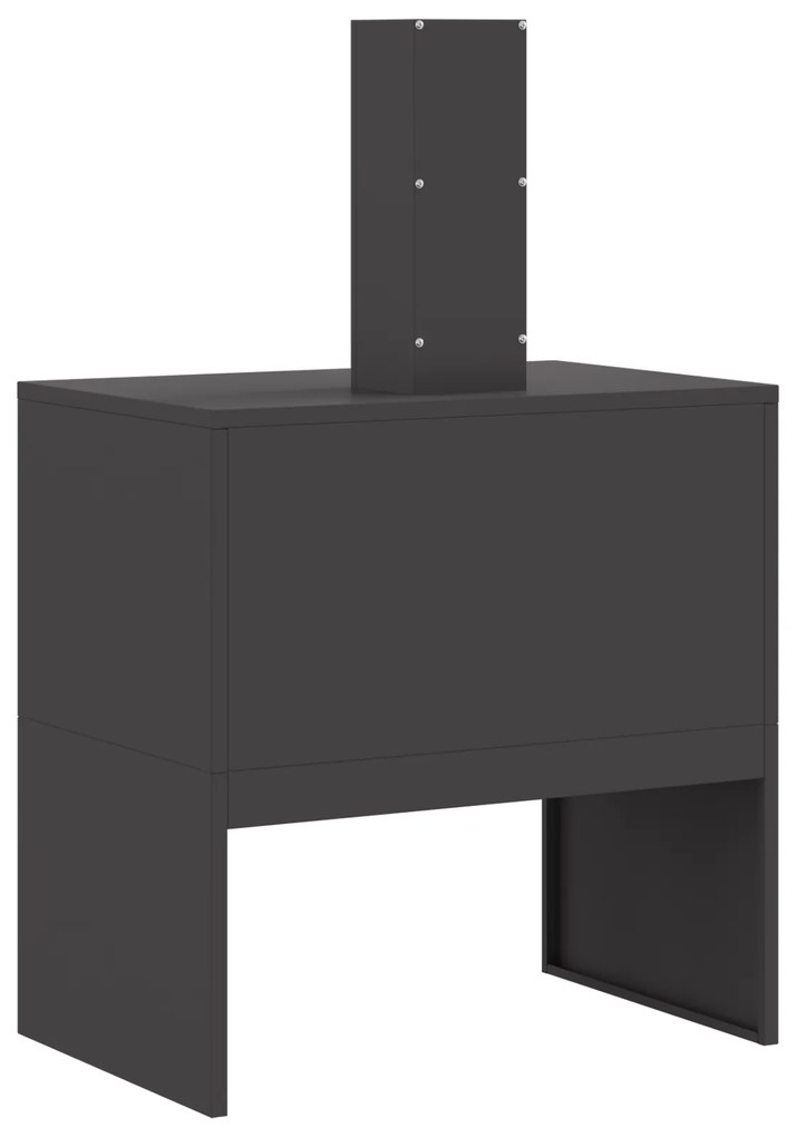 vidaXL Φούρνος με Καμινάδα Μαύρος 60x40x96 εκ Ατσάλι