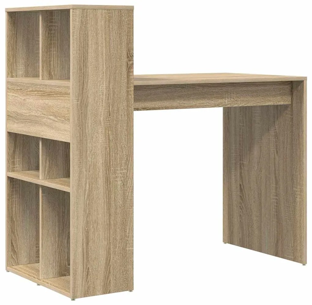 vidaXL Γραφείο Sonoma Δρυς 108 x 55 x 103.5 εκ Επεξεργασμένο ξύλο