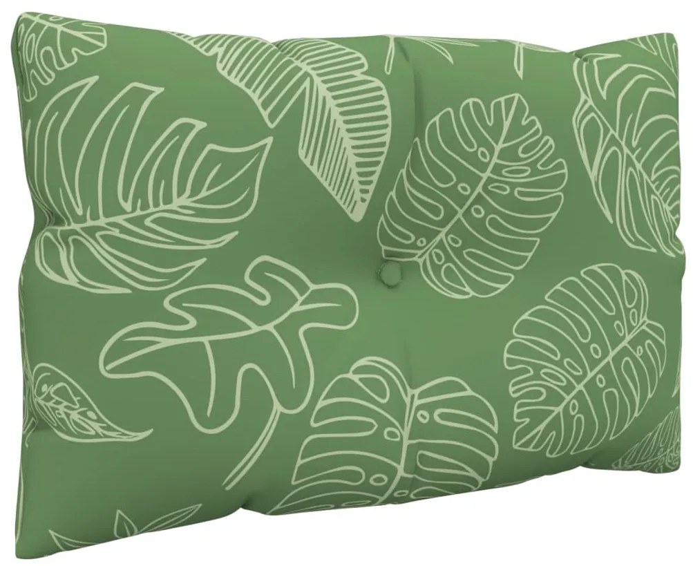 vidaXL Μαξιλάρια Παλέτας 2 τεμ. Σχέδιο Φύλλων από Ύφασμα Oxford