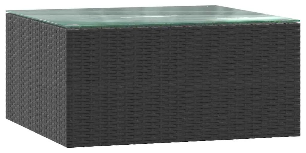 vidaXL Σαλόνι Κήπου 5 Τεμαχίων Μαύρο από Συνθετικό Ρατάν με Μαξιλάρια