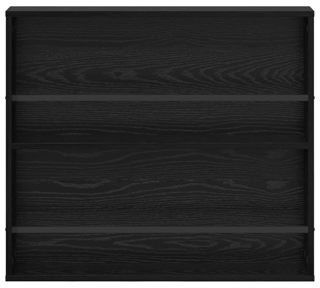 vidaXL Ράφι Περιοδικών με ράφι 2 pcs Μαύρη Οξυά 80 x 12 x 70 εκ