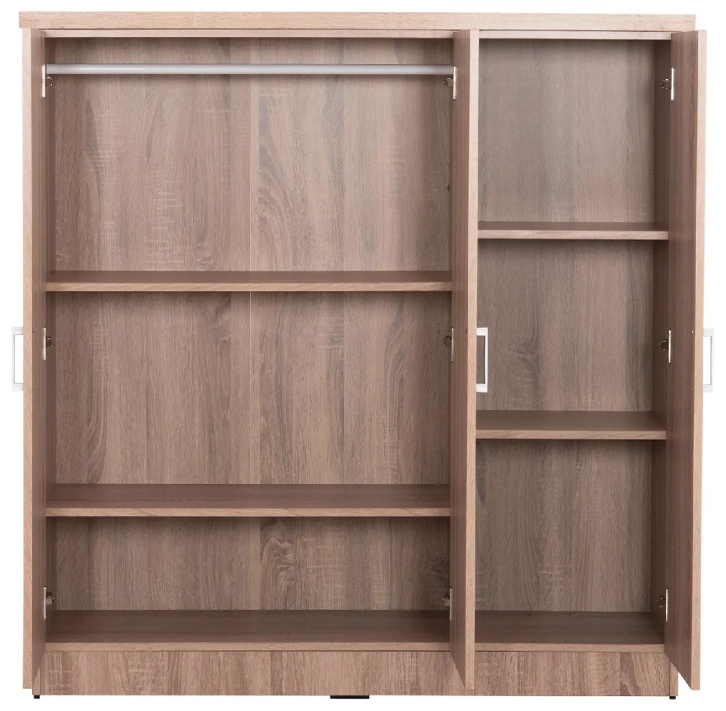 ΝΤΟΥΛΑΠΑ 3ΦΥΛΛΗ ΜΕ ΡΑΦΙΑ FUENTO HM2482.01 SONAMA OAK ΜΕΛΑΜΙΝΗ 120-116x40x123,5Υεκ.
