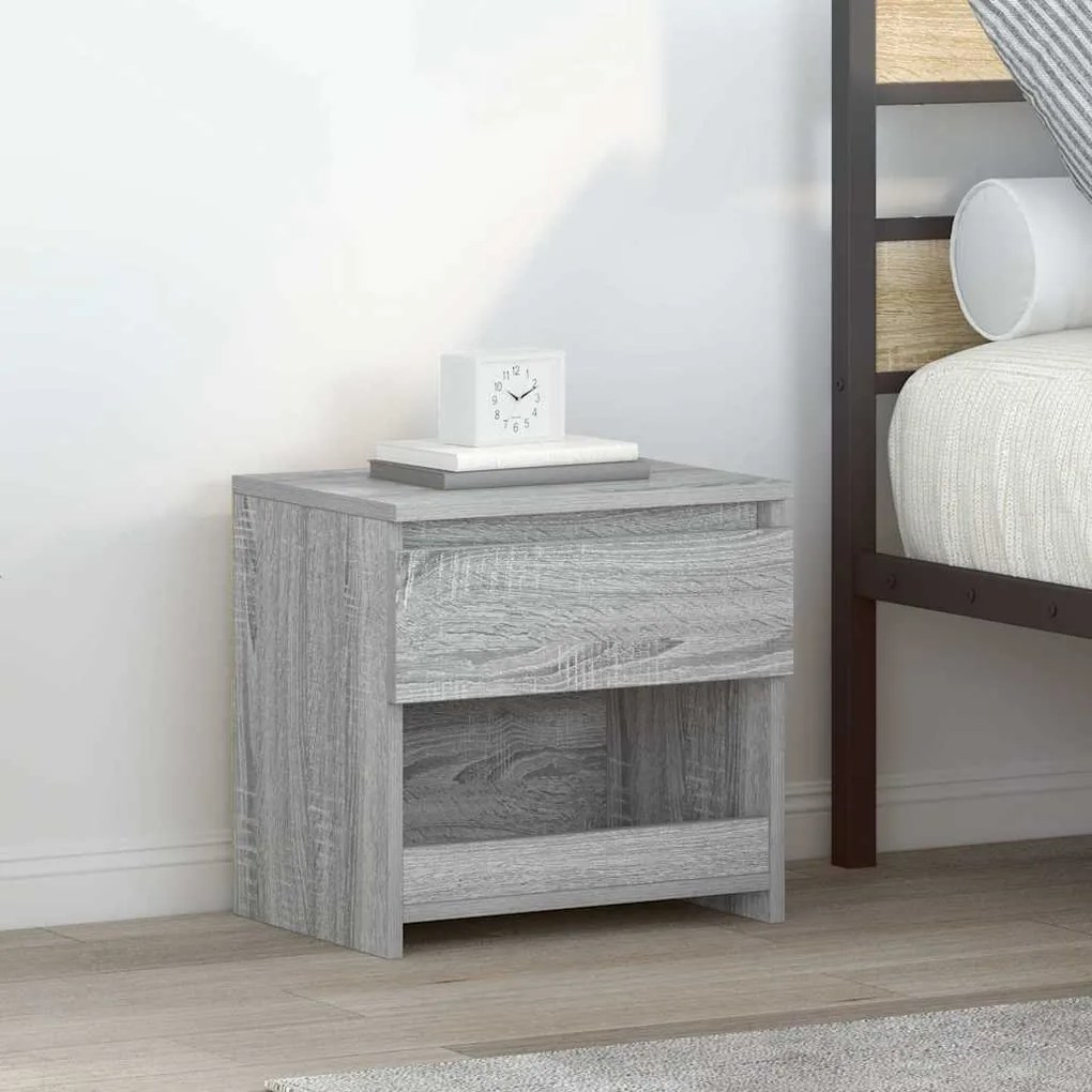 vidaXL Κομοδίνο Γκρι Sonoma 40 x 30 x 39 εκ. από Επεξεργασμένο Ξύλο